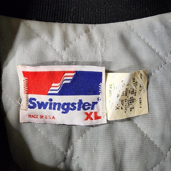 Vintage Pittsburgh Penguins Jacket 1980s Swingster Men’s XL Black Vtg 80s - Picture 3 of 7